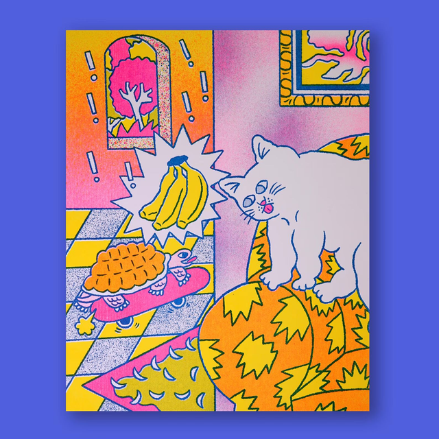 Banana Lovers Club 10 x 8 inches Wall Art