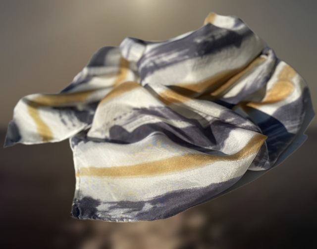 Foulard rayé mixte