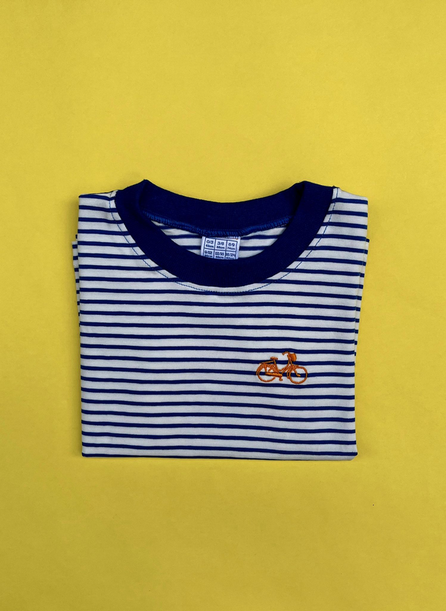 Camiseta Algodón Blue Stripes 