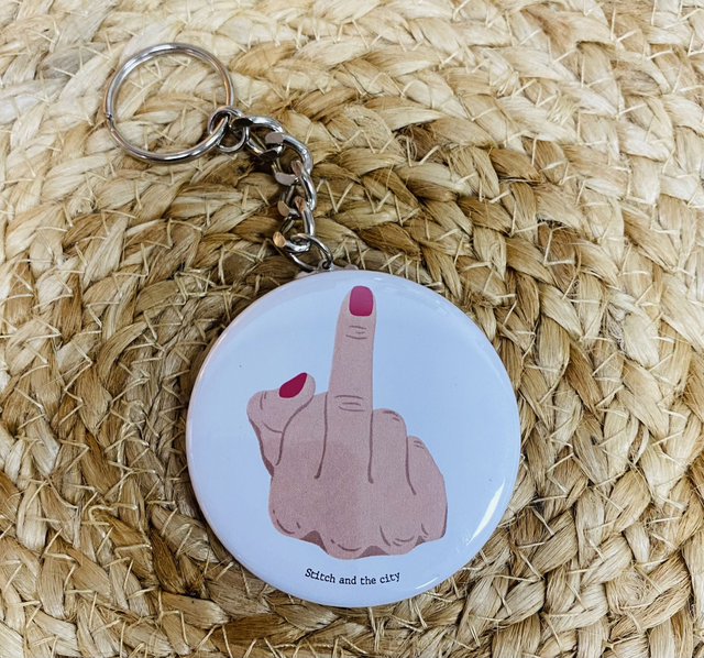 Porte clé Fuck vernis