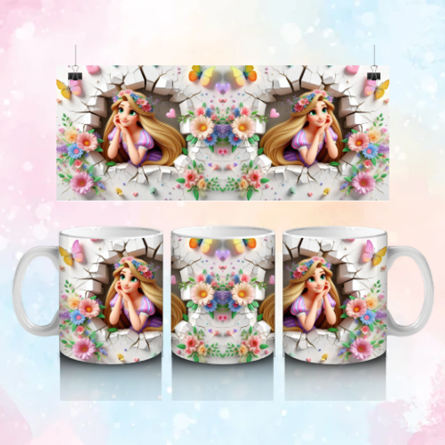 Mug 3D Raiponce