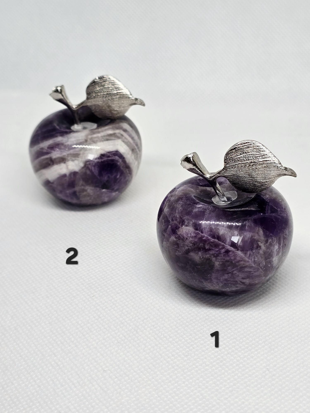 Améthyste chevron en forme de pomme