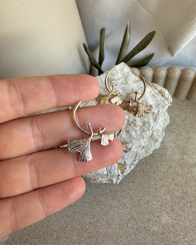 Orecchini Gingko Sospeso