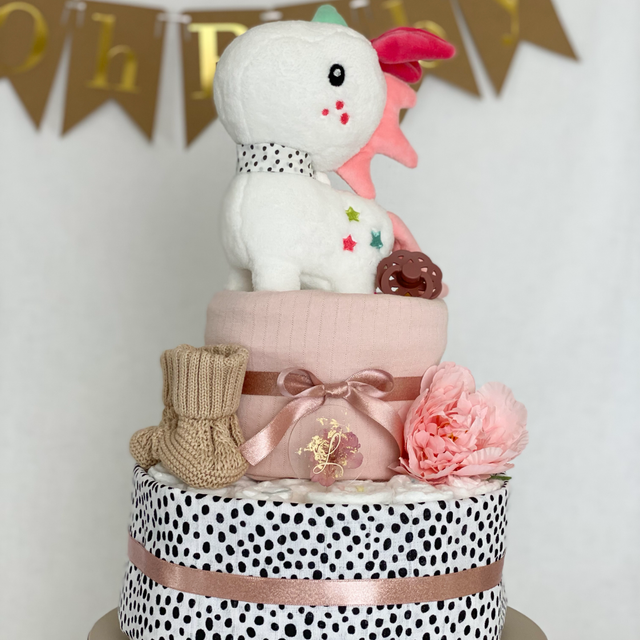 Windeltorte - "Kleines Einhornwunder"