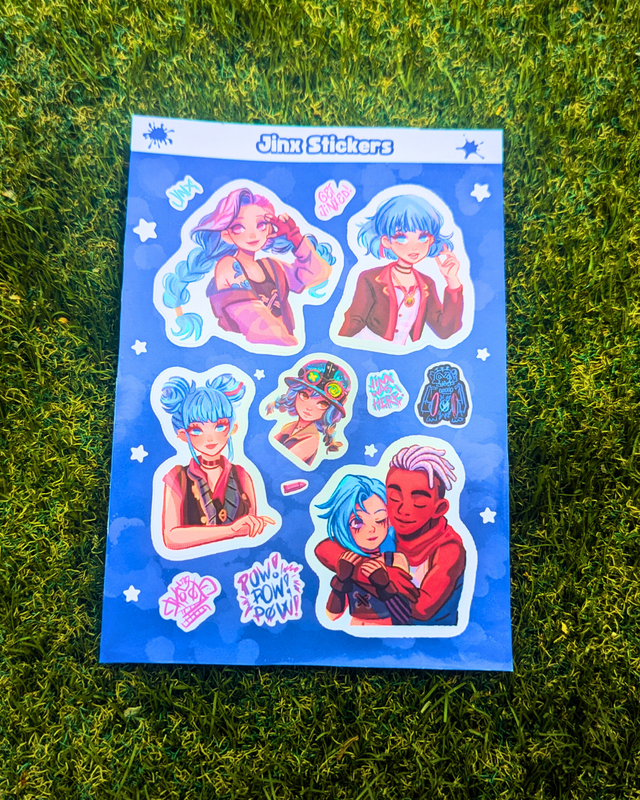 STICKERS SHEET - Jinx