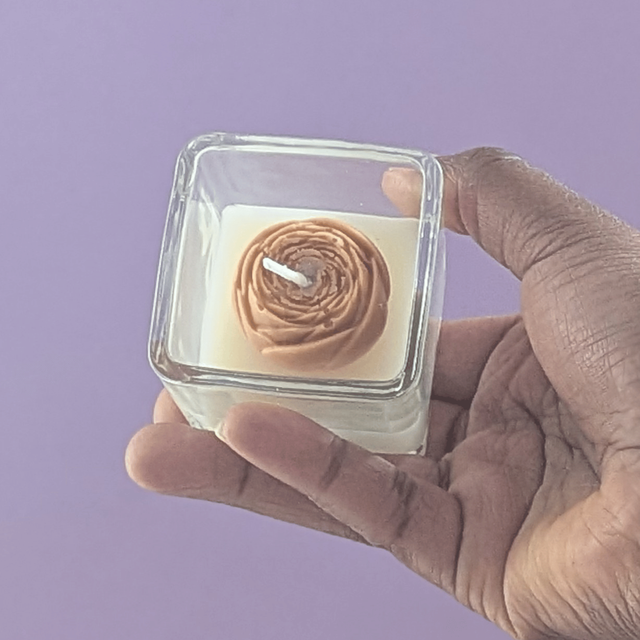 Bougie en verre – Musc blanc