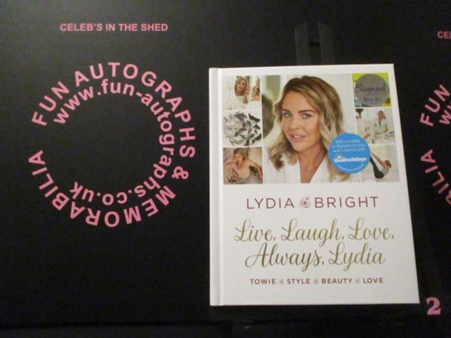 Lydia Bright 'Live, Laugh, Love, Always, Lydia' Authentic Autographed Hardback Book (2)