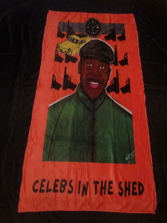 Vas Blackwood Lock, Stock And Two Smoking Barrels Rory Breaker Picture ORANGE Blanket (Black Logo)(75cm x 150cm) 