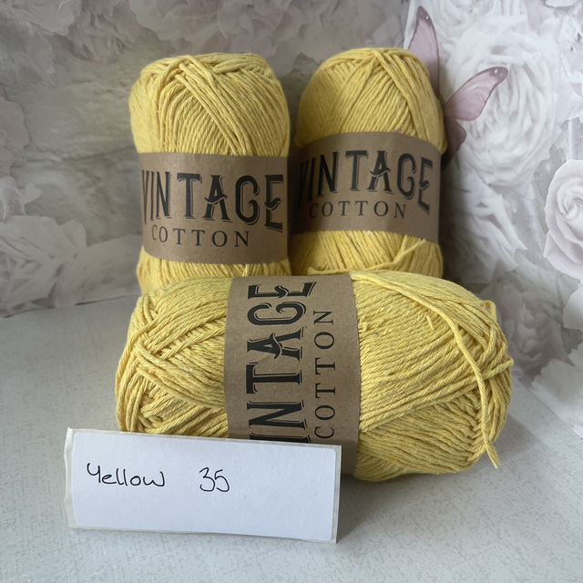 Vintage cotton DK Yellows