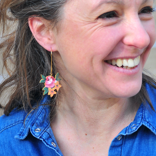 Boucles d'Oreilles BOUQUET Pendantes