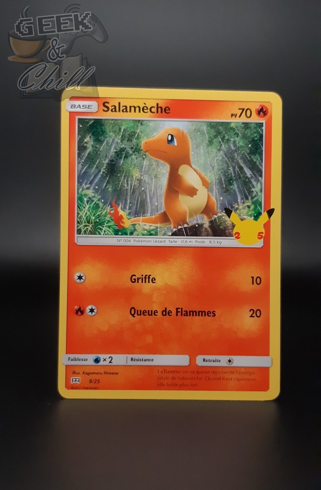 Carte Pokémon - 25th Anniversaire - Promo McDo 2021 - Salamèche