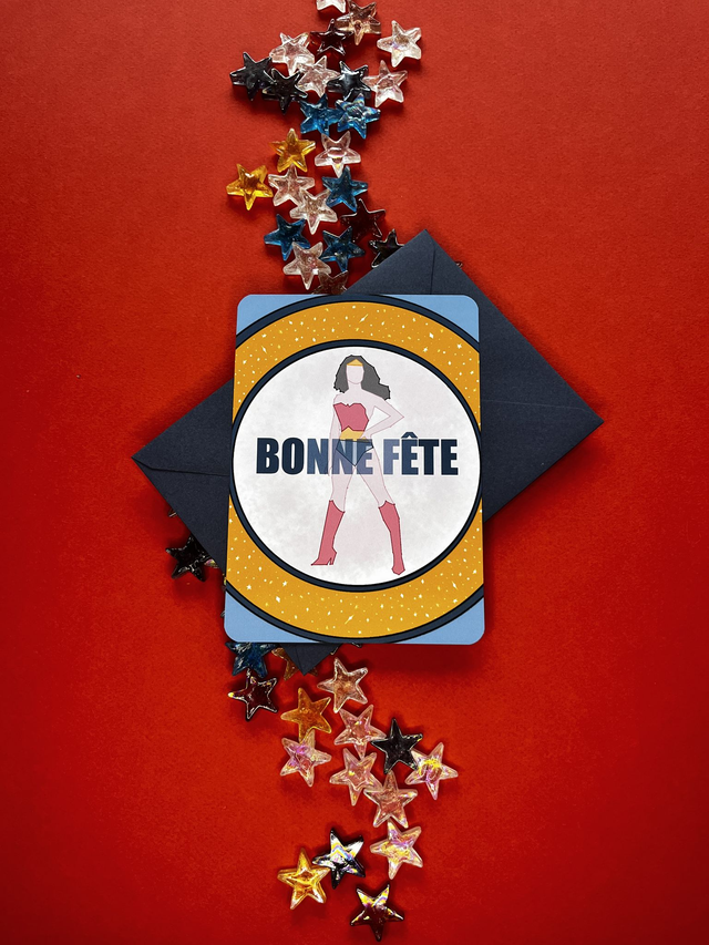 Cartes de vœux &quot;WonderMum&quot; (4 modèles)