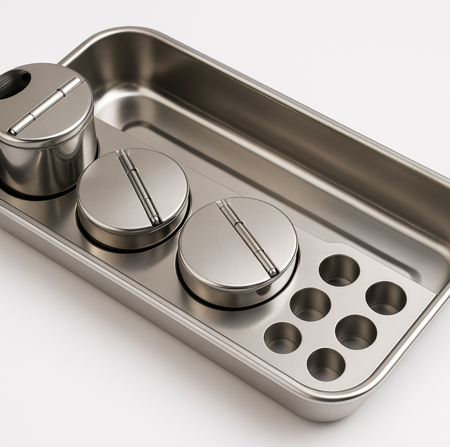 Plateau professionnel en acier inoxydable pour la résine 