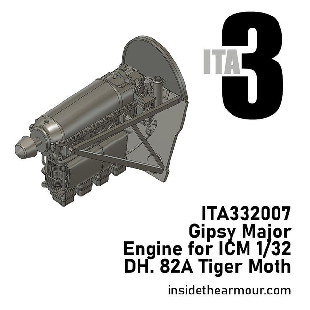 ITA3 - ITA332007 1/32 Gipsy Major for ICM DH.82A Tiger Moth