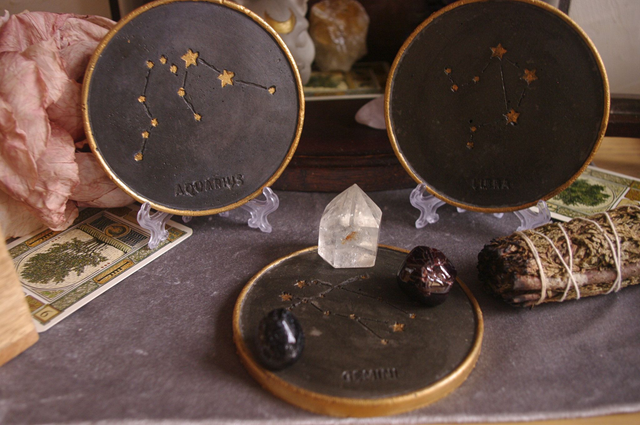 Dessous de verre astro noir