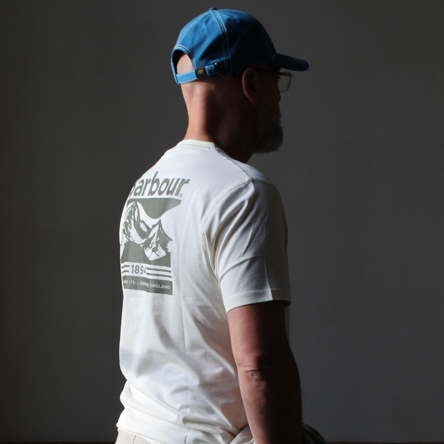 Barbour Camber Graphic T-Shirt Antique White
