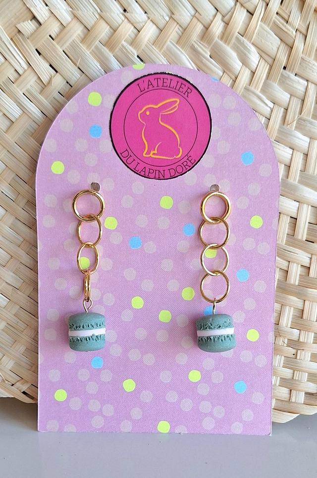 Boucles d'oreilles Macarons