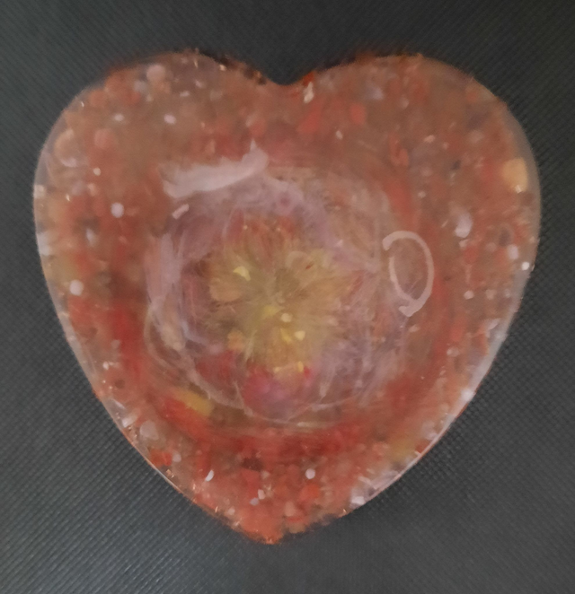 Coeur de décoration 10 cm Mandala de l'EQUILIBRE DU COUPLE