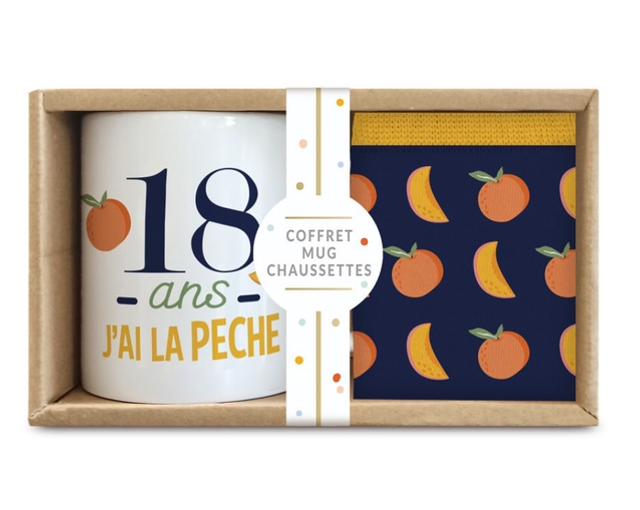 Coffret Mug Chaussettes 18ans 