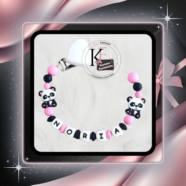 Attache-tétine Panda