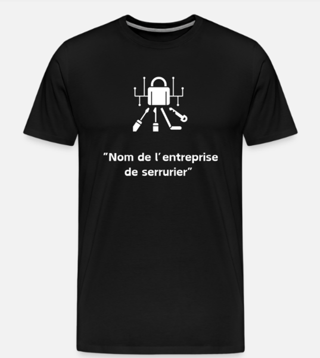 T-shirt personnalisable Serrurier 
