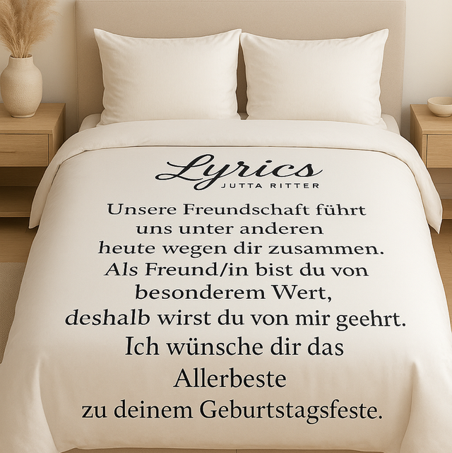 Bettwäsche-Set „Gedicht im Schlaf“