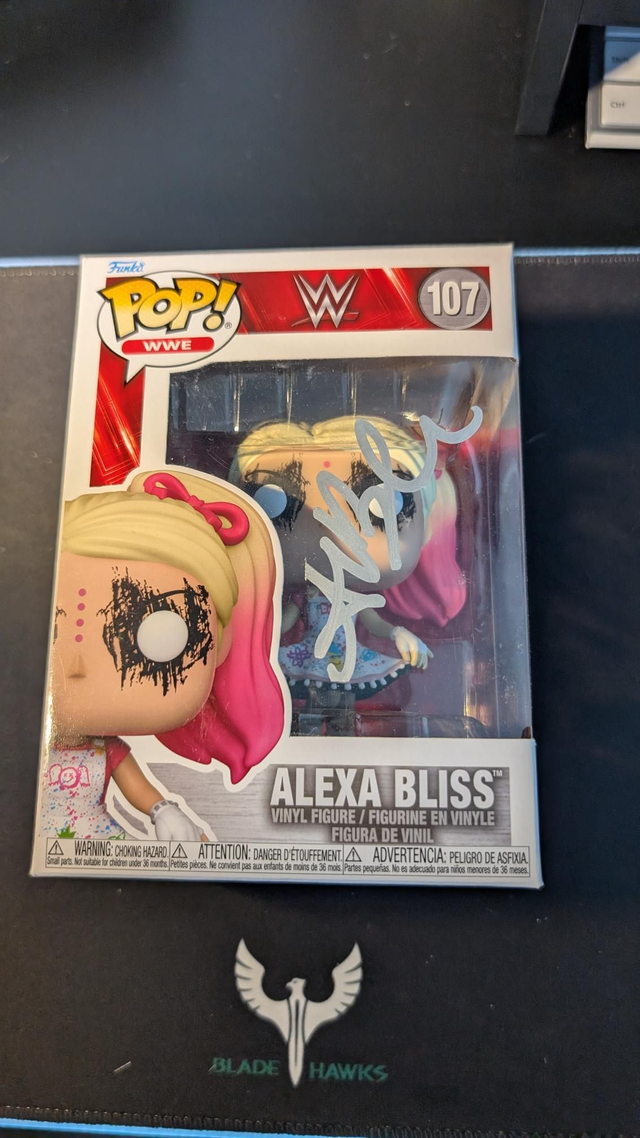Funko Pop WWE Alexa Bliss 107 Signed with Beckett Authentication 