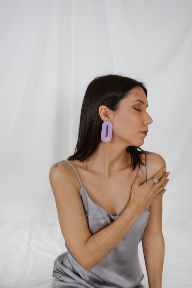 Polymer Clay Earrings ~ Natasha