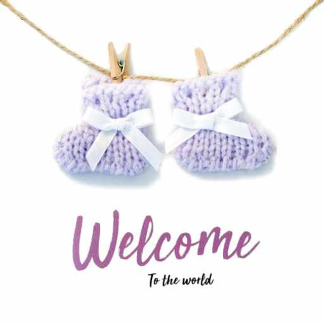 Baby Booties - Purple