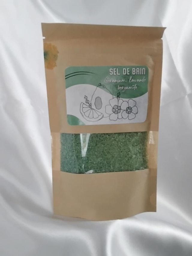 Sel " Géranium, Lavande &amp; Bergamote "