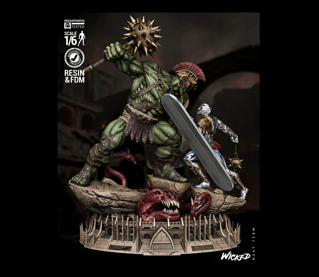 Diorama HULK Planet vs SURFEUR D'ARGENT série comics