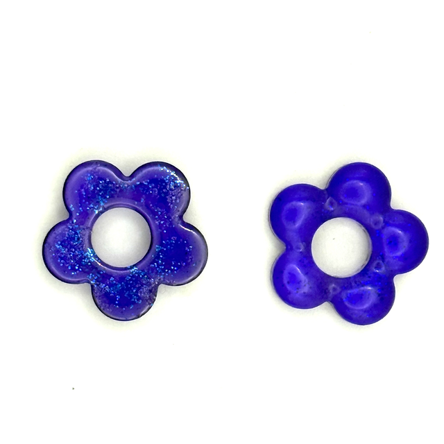 Pampilles Fleurs Moyennes violettes réversibles