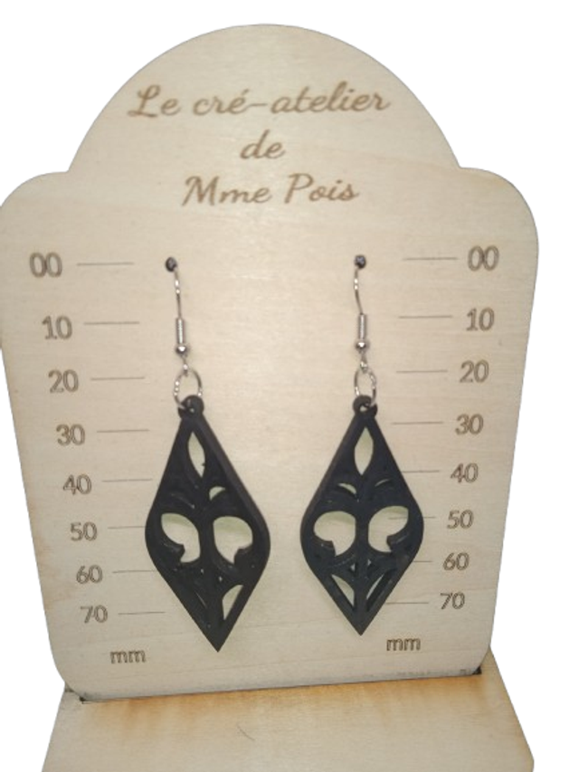 boucles d'oreilles  Losanges Enchantés