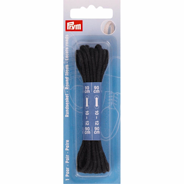 Veters rond 90 cm zwart (974830)