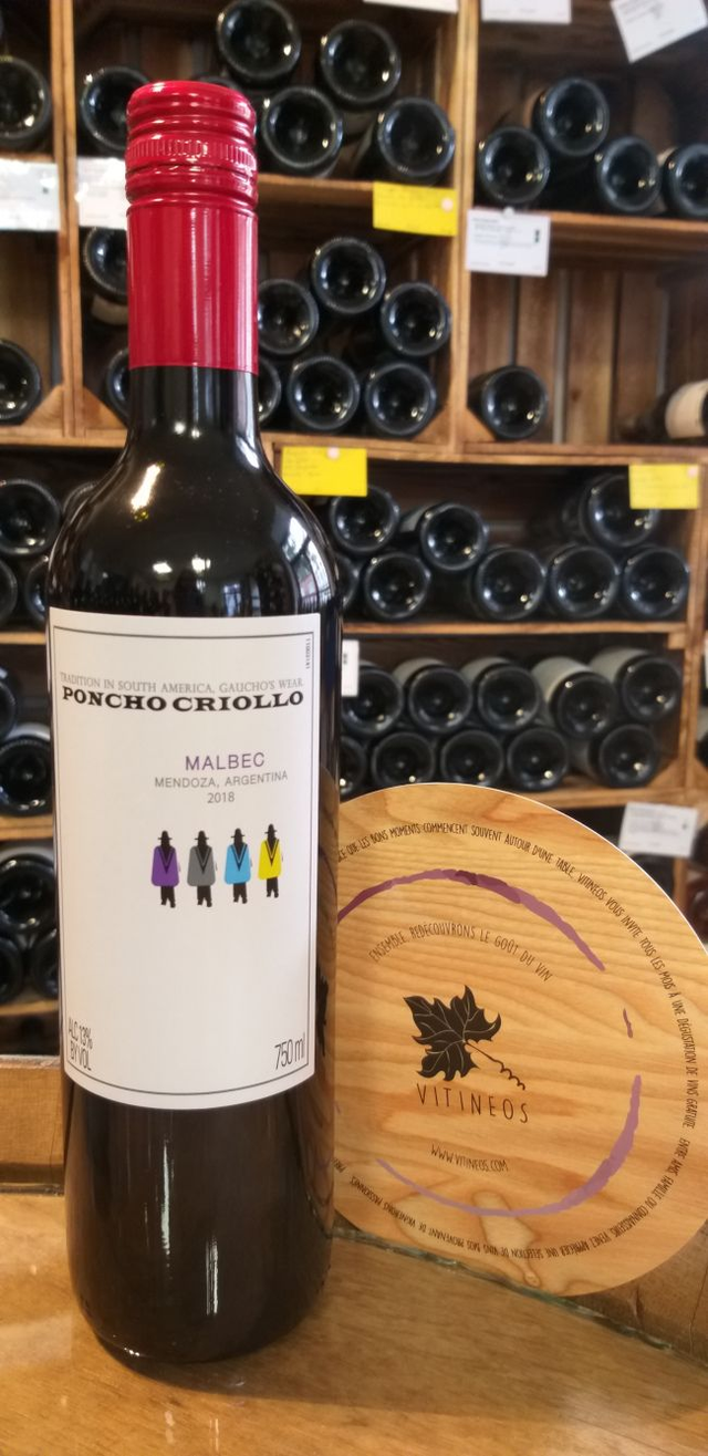 Poncho Criollo Malbec 2018 - Rouge Sec Tranquille - Finca Flichman (Germán Berra)