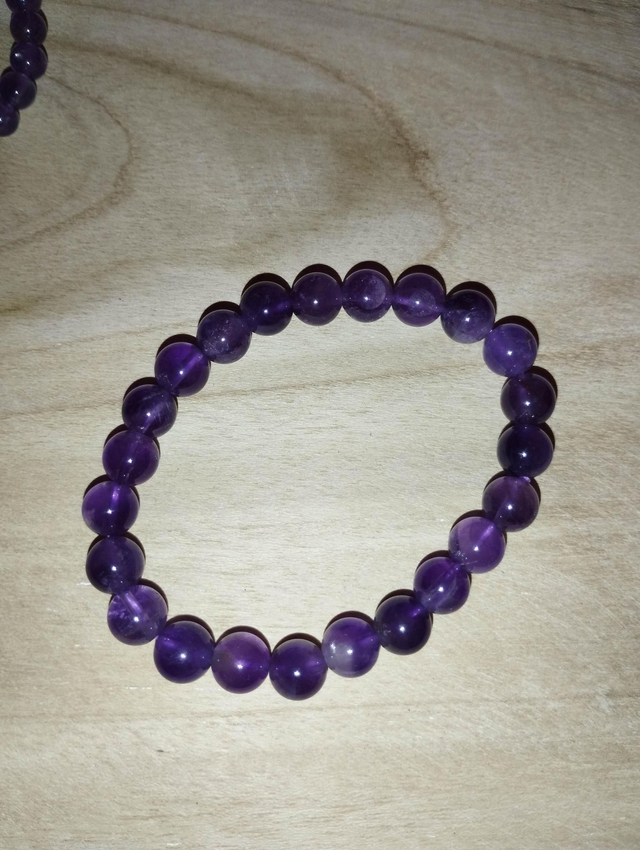 Améthyste bracelet en perles de 8 mm 