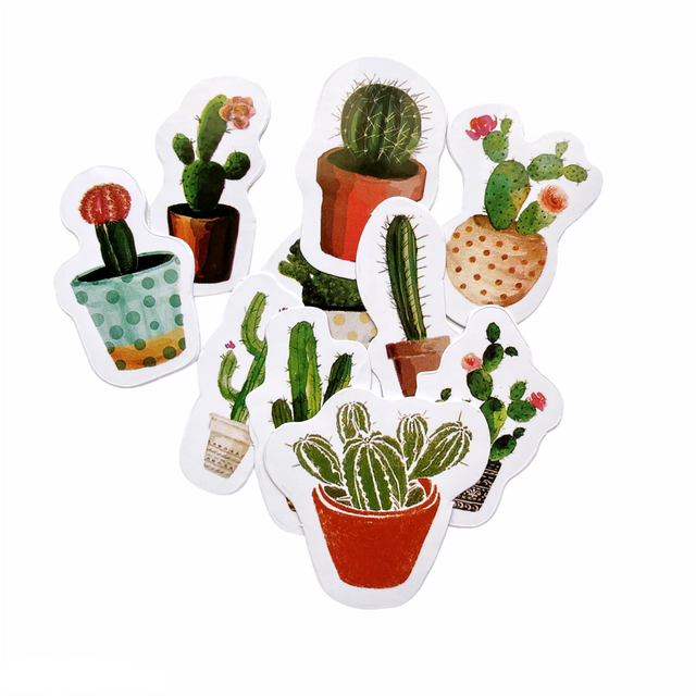 Stickers cactus - Lot de 10