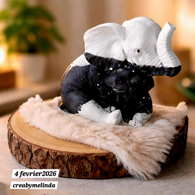 Figurine Éléphant panda phant