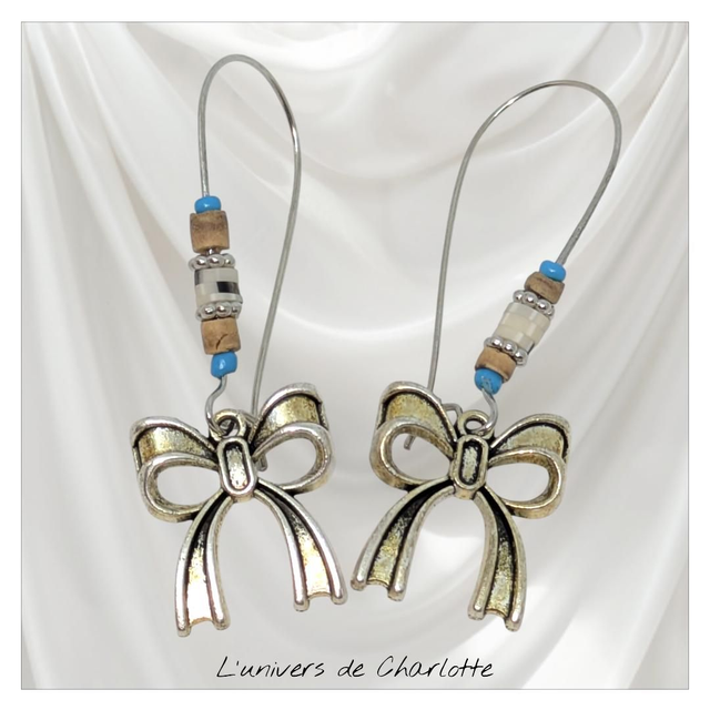 Boucles d'oreilles "Noeud de papillon" BO-102