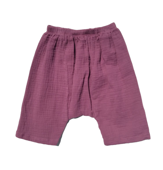 Pantalon Harem de Algodón orgánico Morado