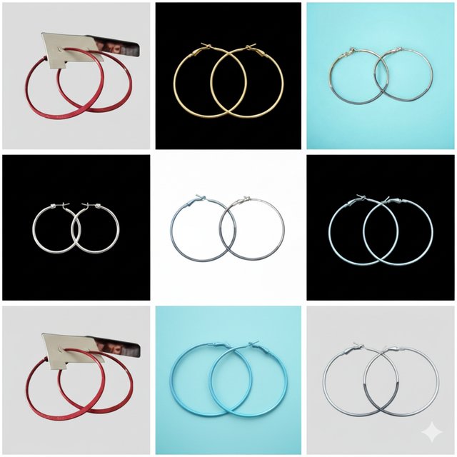 Boucles d'oreilles créoles