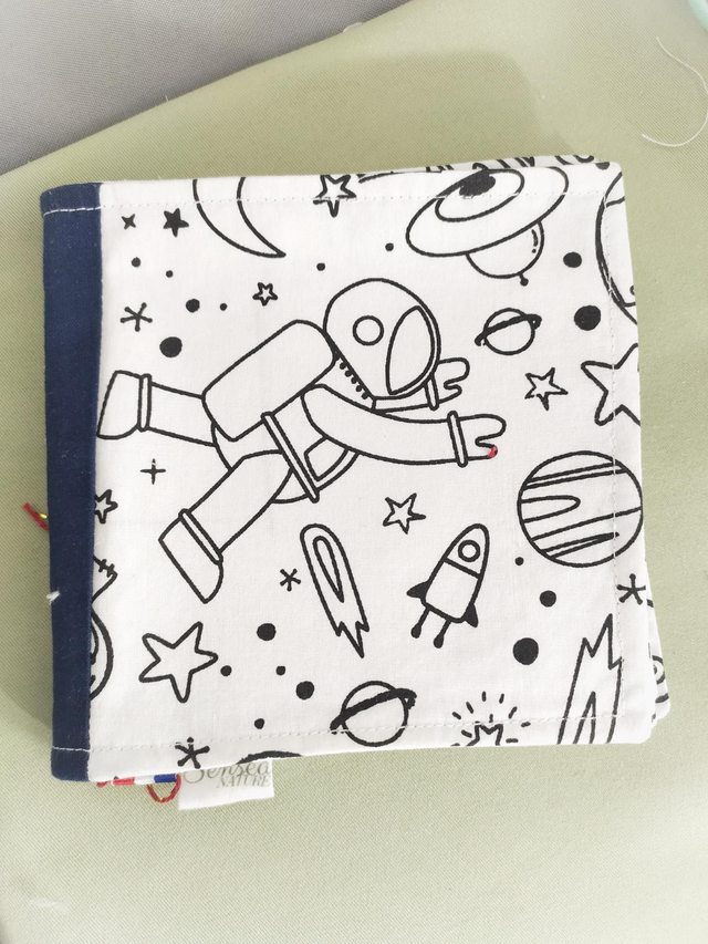 Mini coloriage cosmonautes 