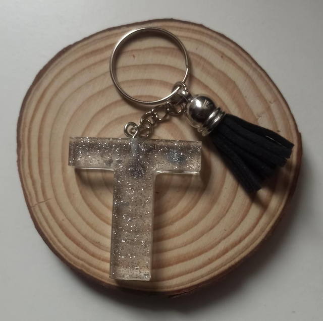 Porte clés lettre - T