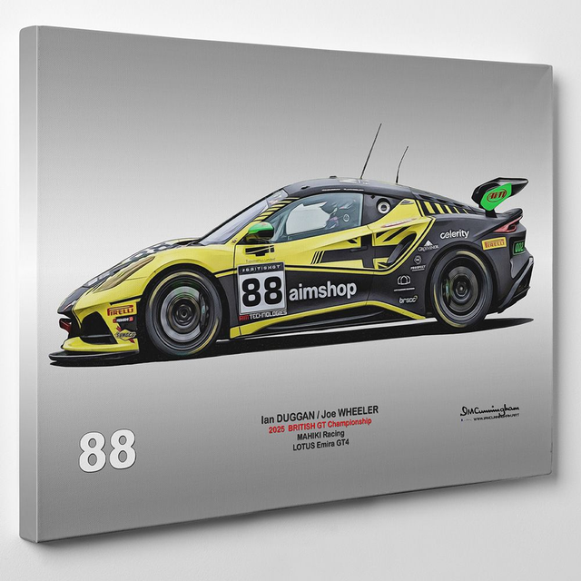 C250608 Lotus Emira GT4 British GT 25 MahikiRacing #88 Snetterton CAP