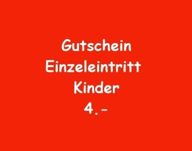 Eintritt Kinder