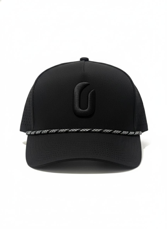 SNAP BACK CAP - BLACK ROPE