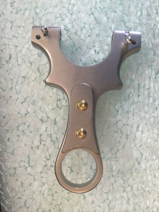 10E ... Lance Pierre de compétition en acier inoxydable  lourd clip - (2 bandes)