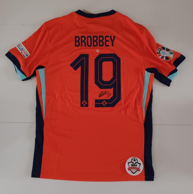 Gesigneerd shirt Nederlands Elftal Thuis– Brian Brobbey