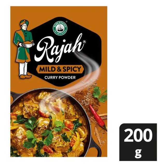 Rajah Curry Powder 200g Mild &amp; Spicy LARGE 200g Box