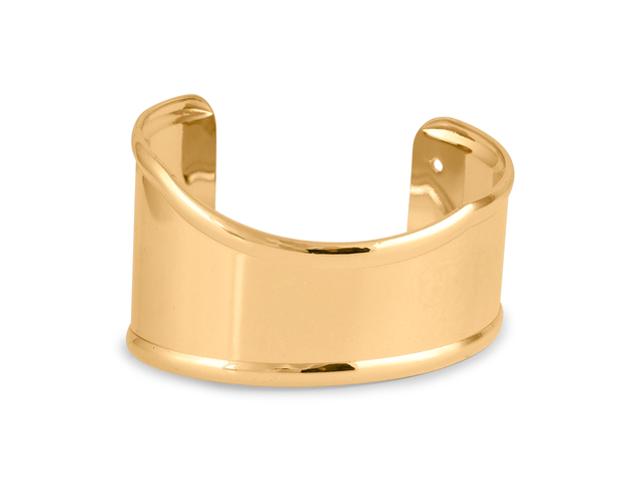 Gold Organic Shape Bangle 